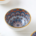 LOGO customization Bohemian ceramic bowl gift set porcelain bowl tableware tableware gift set bowl set ceramic
